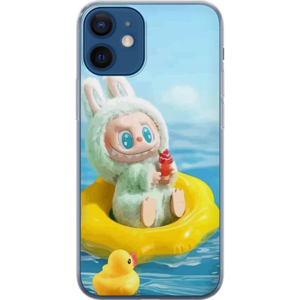Apple iPhone 12 Läpinäkyvä kuori Labubu Macaron-sarja