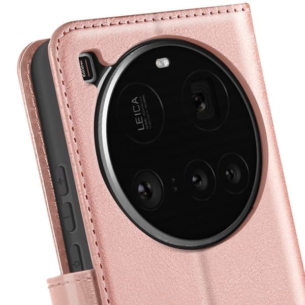 Fodral för Xiaomi 15 Ultra Klapp Plånbok Stöd Mayaxess Rosé Champagne