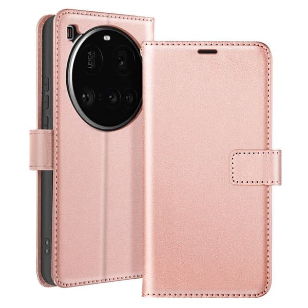 Fodral för Xiaomi 15 Ultra Klapp Plånbok Stöd Mayaxess Rosé Champagne