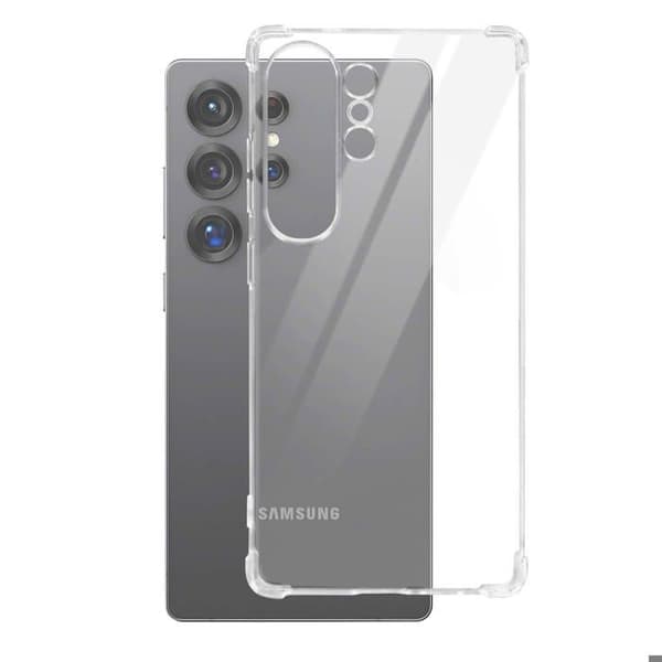 Coque för Samsung Galaxy S25 Ultra Silikon Stötsäker Förstärkta Hörn Akashi Transparent