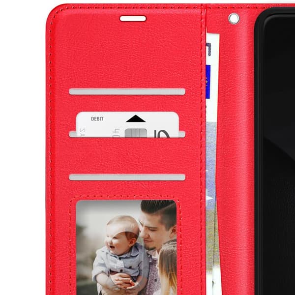 Etui för Xiaomi 15 Ultra Fodral Plånbok Stöd Mayaxess Röd