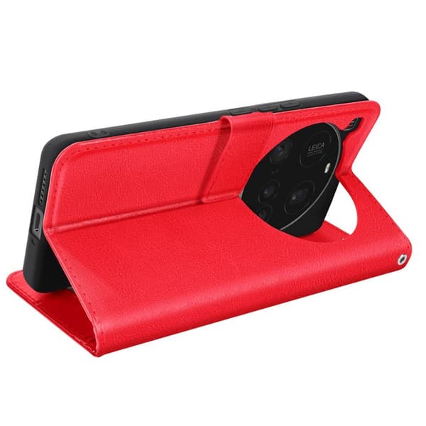 Etui för Xiaomi 15 Ultra Fodral Plånbok Stöd Mayaxess Röd