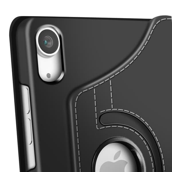 Ärende för iPad 11 2025 och 10 2022 Rotationsstöd Landskap Porträtt Akashi Svart