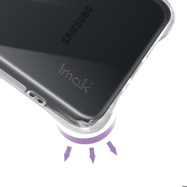 Coque för Samsung Galaxy S25 Edge Silikon Stötskydd Bumper iMak Transparent