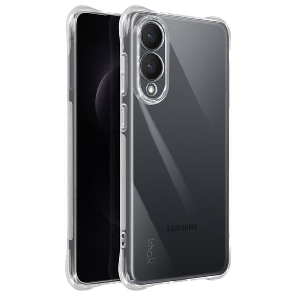 Coque för Samsung Galaxy S25 Edge Silikon Stötskydd Bumper iMak Transparent