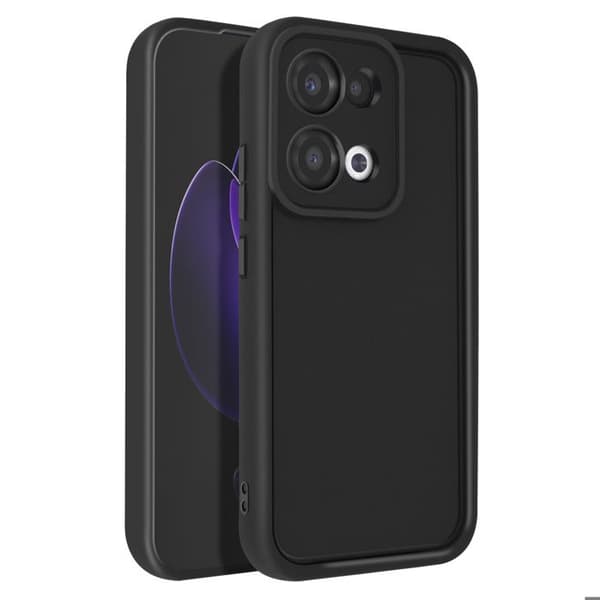 Coque för Oppo Reno 13 Silikon Halkbeständig Kamera Skyddad Svart