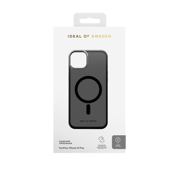 Ideal of Sweden iPhone 15 Plus Kuori Clear Case MagSafe Tinted Black