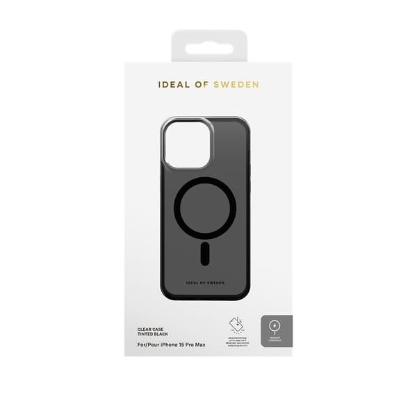 Ideal of Sweden iPhone 15 Pro Max Kuori Clear Case MagSafe Tinted Black