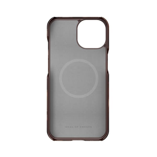 Ideal of Sweden iPhone 15 Kuori Fashion Case MagSafe Dark Amber Marble
