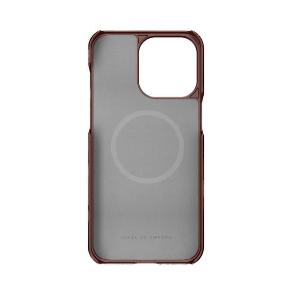 Ideal of Sweden iPhone 15 Pro Max Cover Fashion Case MagSafe Dark Amber Marble