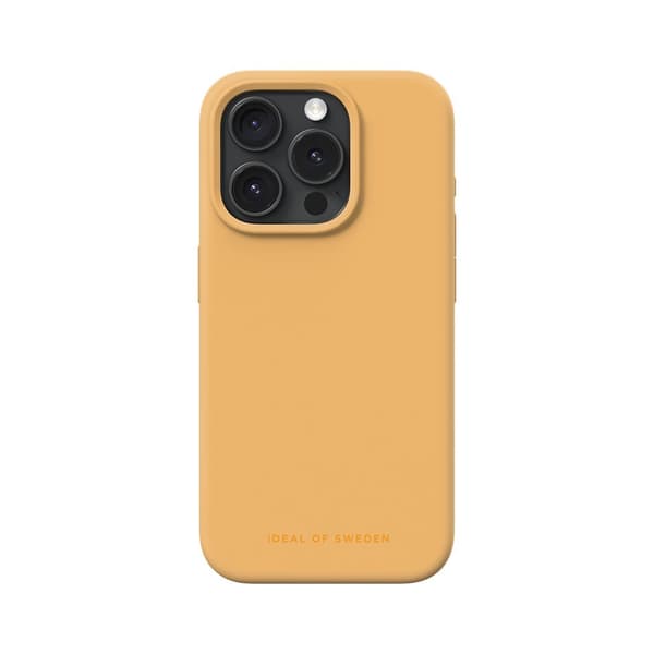 Ideal of Sweden iPhone 15 Pro Cover Silicone Case MagSafe Apricot