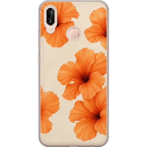 Huawei P20 lite Gennemsigtig cover Papaya Punch