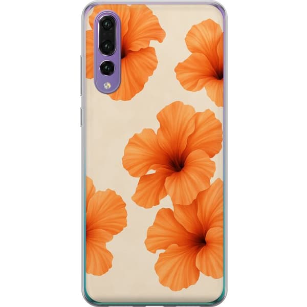 Huawei P20 Pro Läpinäkyvä kuori Papaya Punch