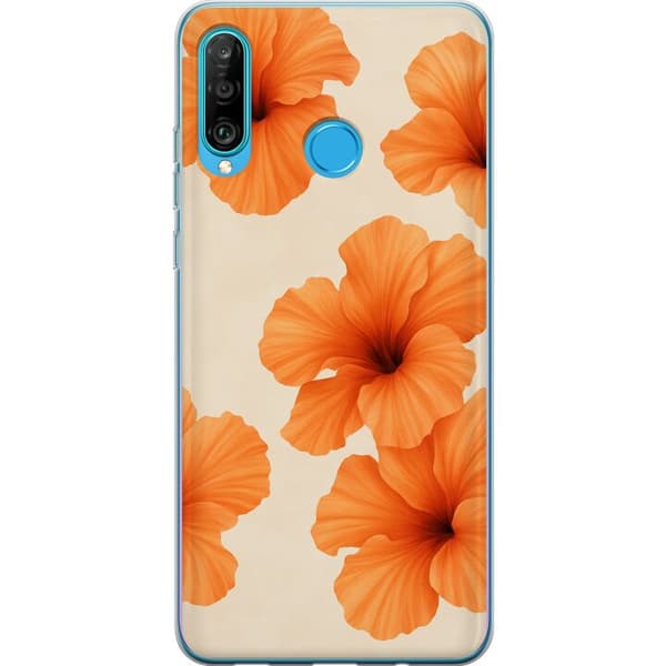 Huawei P30 lite Gennemsigtig cover Papaya Punch