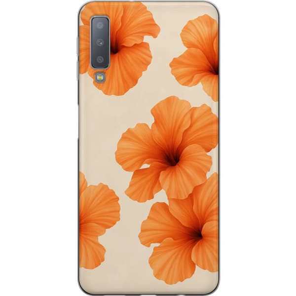 Samsung Galaxy A7 (2018) Gjennomsiktig deksel Papaya Punch