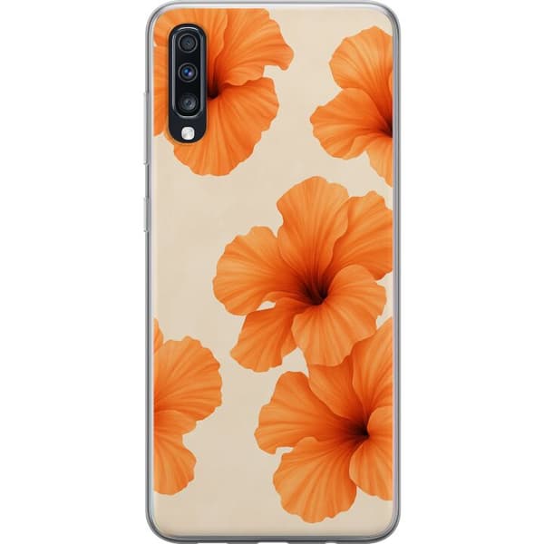 Samsung Galaxy A70 Gjennomsiktig deksel Papaya Punch
