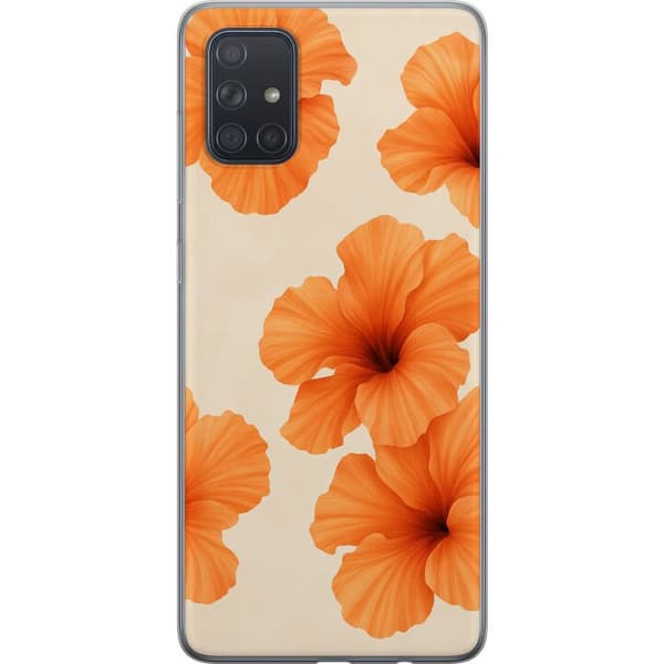 Samsung Galaxy A71 Läpinäkyvä kuori Papaya Punch
