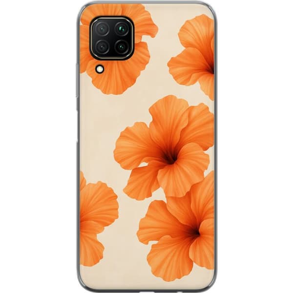Huawei P40 lite Genomskinligt Skal Papaya Punch