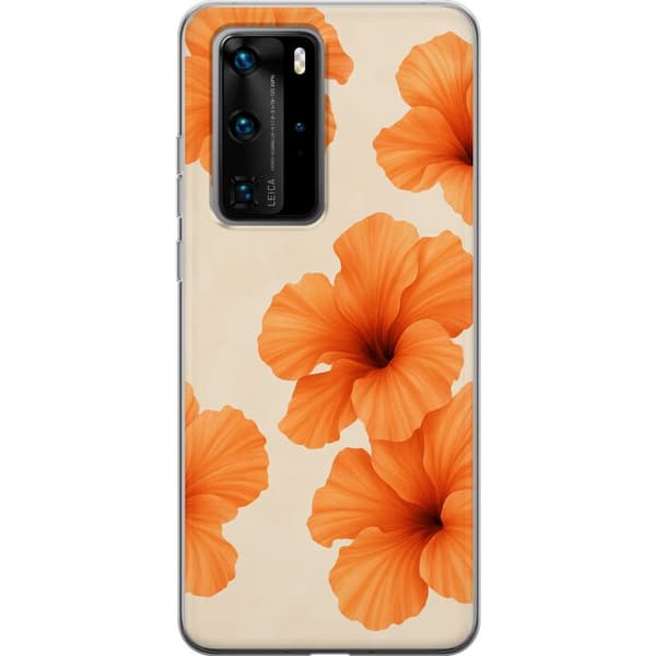 Huawei P40 Pro Genomskinligt Skal Papaya Punch