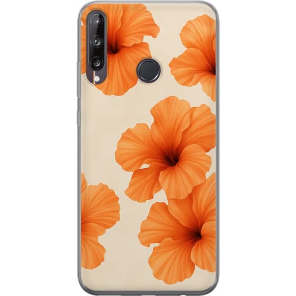 Huawei P40 lite E Genomskinligt Skal Papaya Punch
