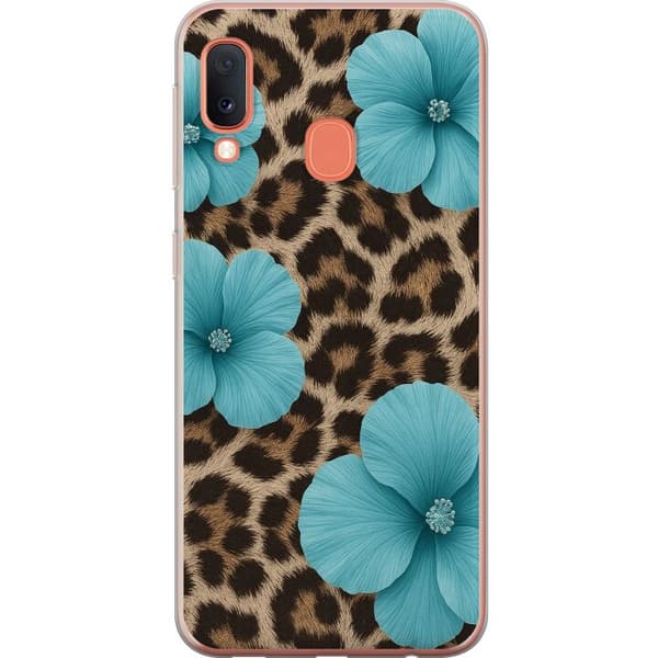 Samsung Galaxy A20e Genomskinligt Skal Blossom Beast
