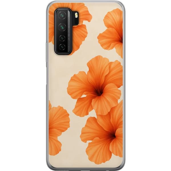 Huawei P40 lite 5G Gjennomsiktig deksel Papaya Punch