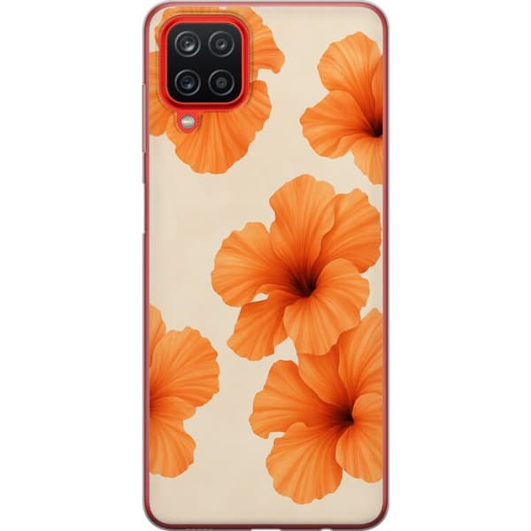 Samsung Galaxy A12 Läpinäkyvä kuori Papaya Punch