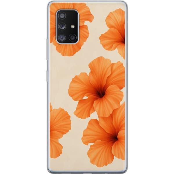 Samsung Galaxy A71 5G Gennemsigtig cover Papaya Punch