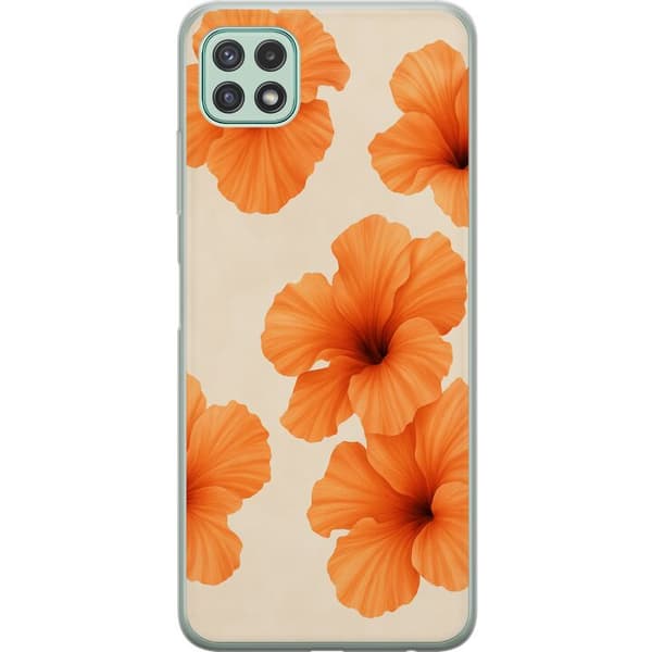 Samsung Galaxy A22 5G Gennemsigtig cover Papaya Punch