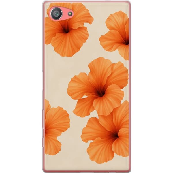 Sony Xperia Z5 Compact Läpinäkyvä kuori Papaya Punch