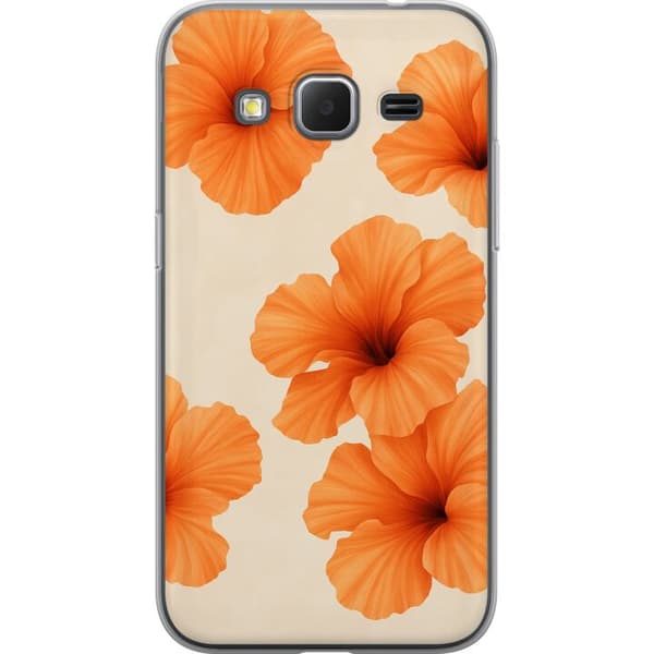 Samsung Galaxy Core Prime Gjennomsiktig deksel Papaya Punch