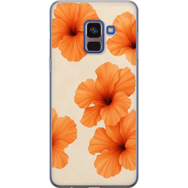 Samsung Galaxy A8 (2018) Gennemsigtig cover Papaya Punch