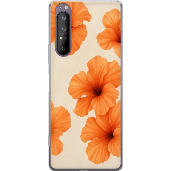 Sony Xperia 1 II Genomskinligt Skal Papaya Punch