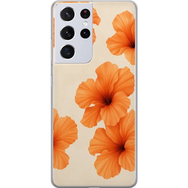 Samsung Galaxy S21 Ultra 5G Gennemsigtig cover Papaya Punch