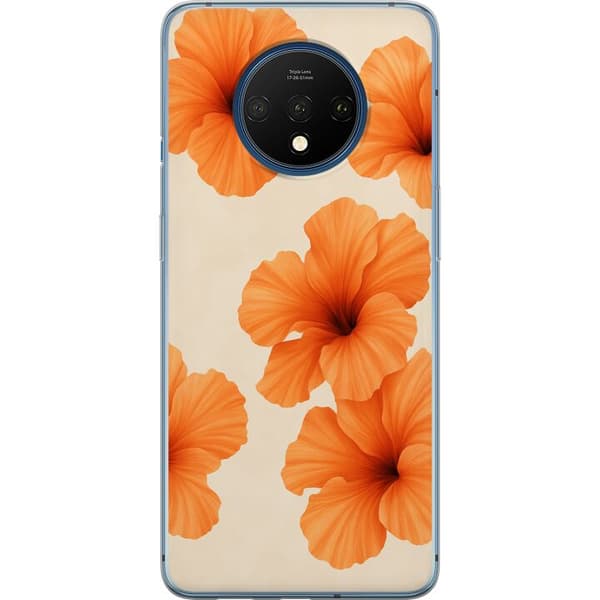 OnePlus 7T Gjennomsiktig deksel Papaya Punch