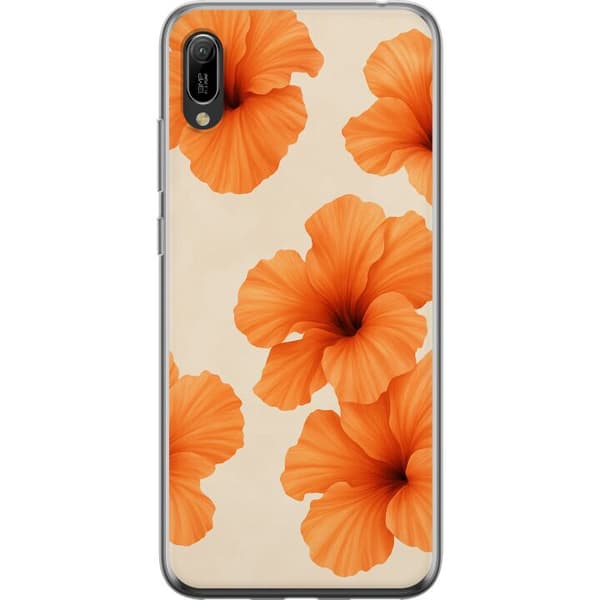 Huawei Y6 Pro (2019) Gennemsigtig cover Papaya Punch