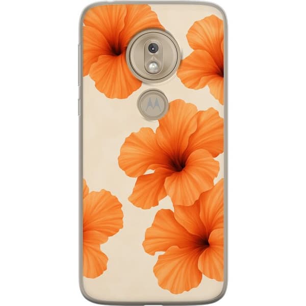 Motorola Moto G7 Play Genomskinligt Skal Papaya Punch