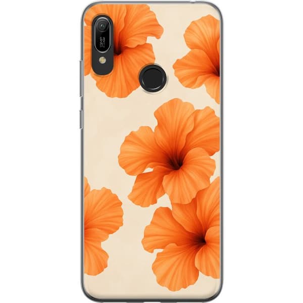 Huawei Y6 (2019) Gennemsigtig cover Papaya Punch