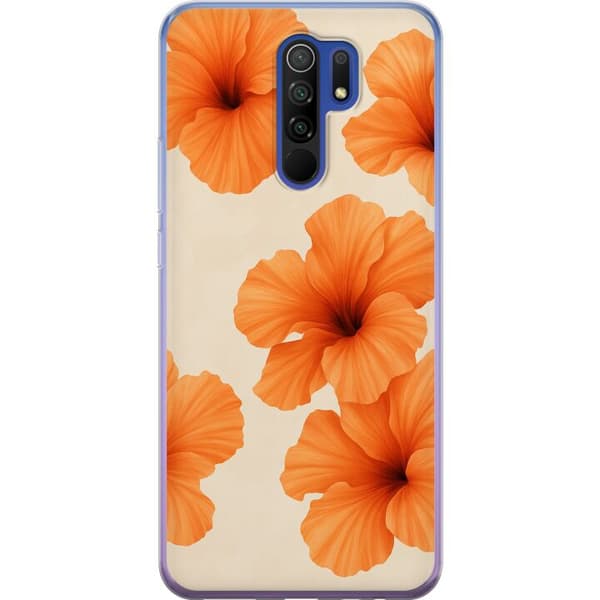 Xiaomi Redmi 9 Gjennomsiktig deksel Papaya Punch