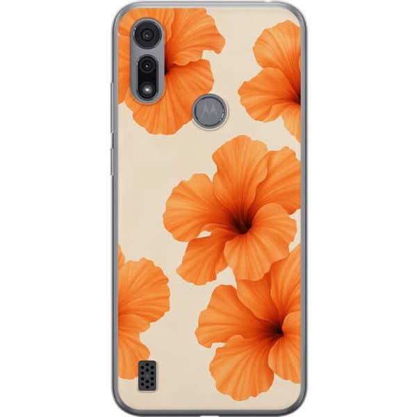 Motorola Moto E6i Gennemsigtig cover Papaya Punch