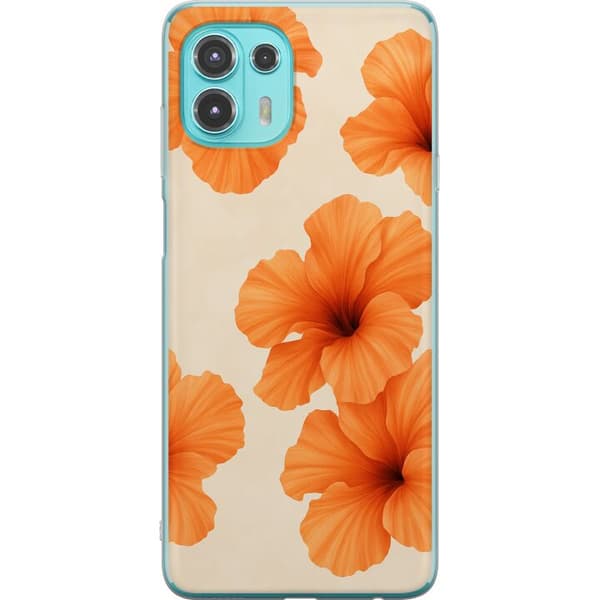 Motorola Edge 20 Lite Genomskinligt Skal Papaya Punch