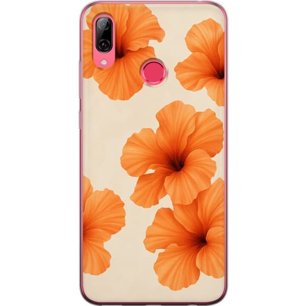 Huawei Y7 (2019) Gennemsigtig cover Papaya Punch