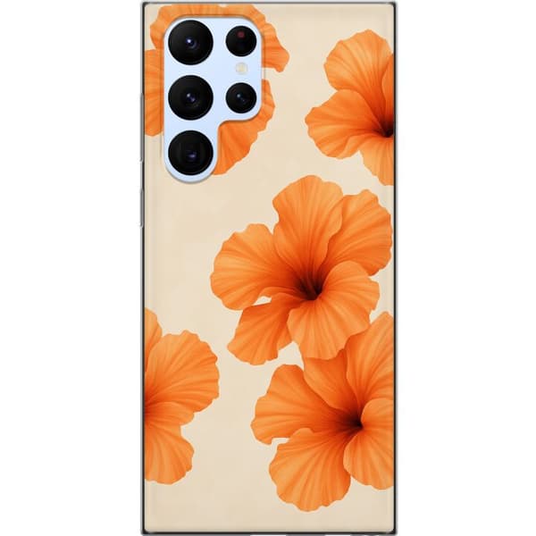 Samsung Galaxy S22 Ultra 5G Läpinäkyvä kuori Papaya Punch