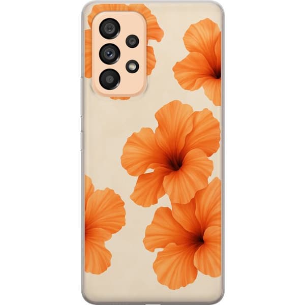 Samsung Galaxy A53 5G Genomskinligt Skal Papaya Punch
