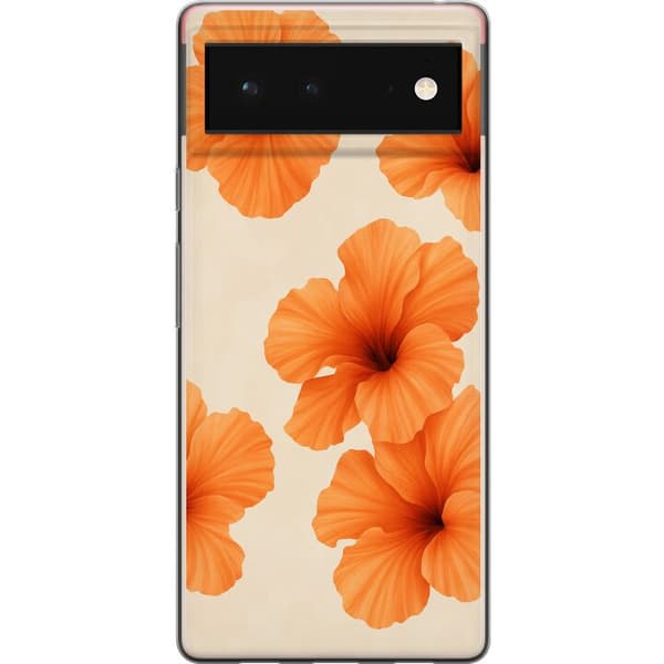 Google Pixel 6 Genomskinligt Skal Papaya Punch