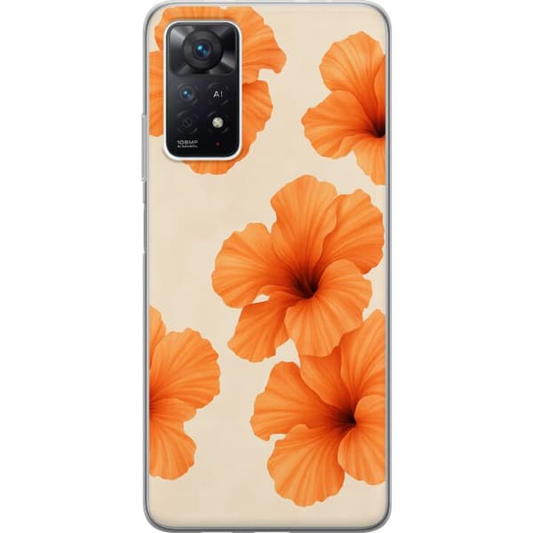 Xiaomi Redmi Note 11 Pro 5G Genomskinligt Skal Papaya Punch