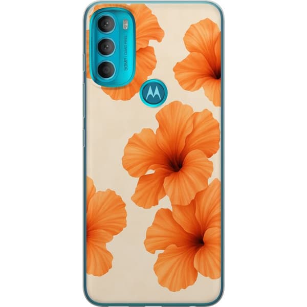 Motorola Moto G71 5G Genomskinligt Skal Papaya Punch