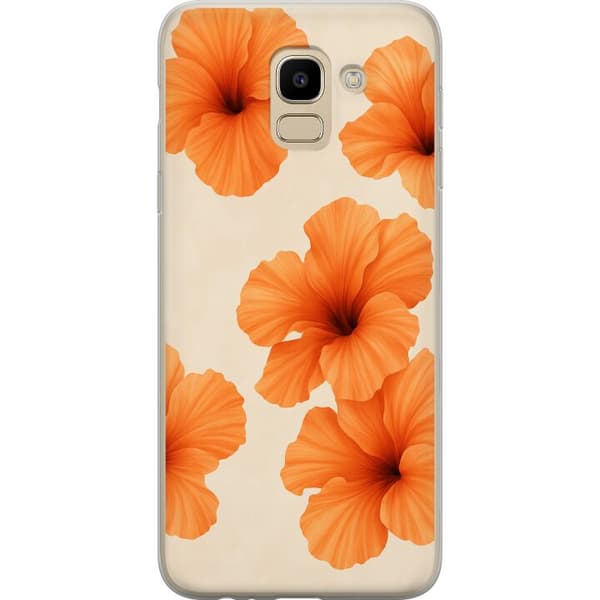 Samsung Galaxy J6 Läpinäkyvä kuori Papaya Punch
