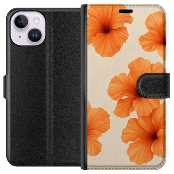 Apple iPhone 14 Tegnebogsetui Papaya Punch