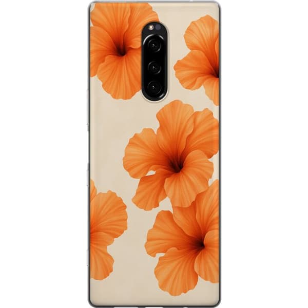Sony Xperia 1 Gennemsigtig cover Papaya Punch